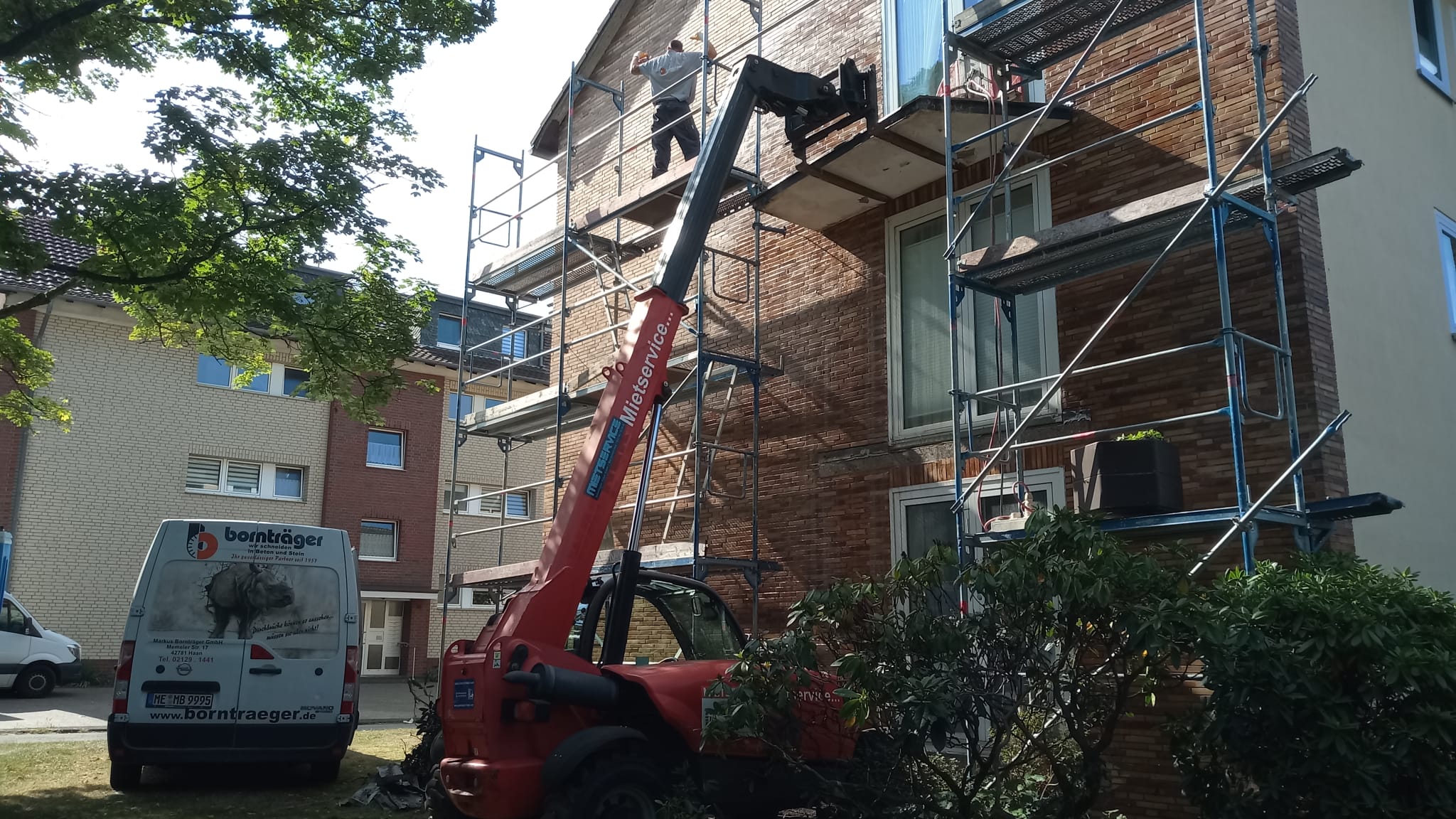 Balkonrückbau mir Bornträger