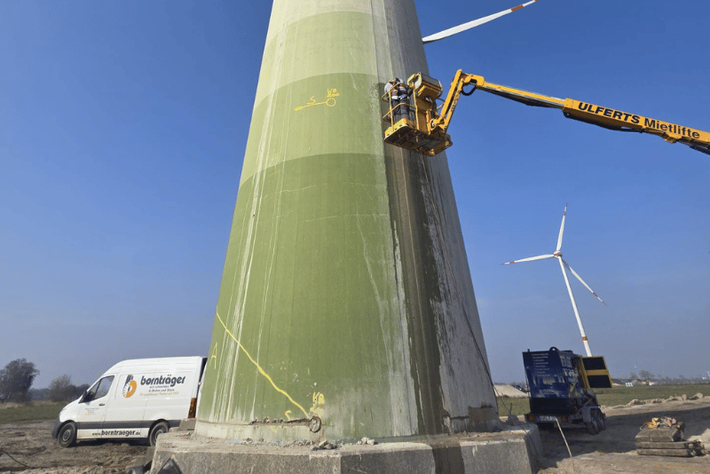 Windkraftrad Rückbau